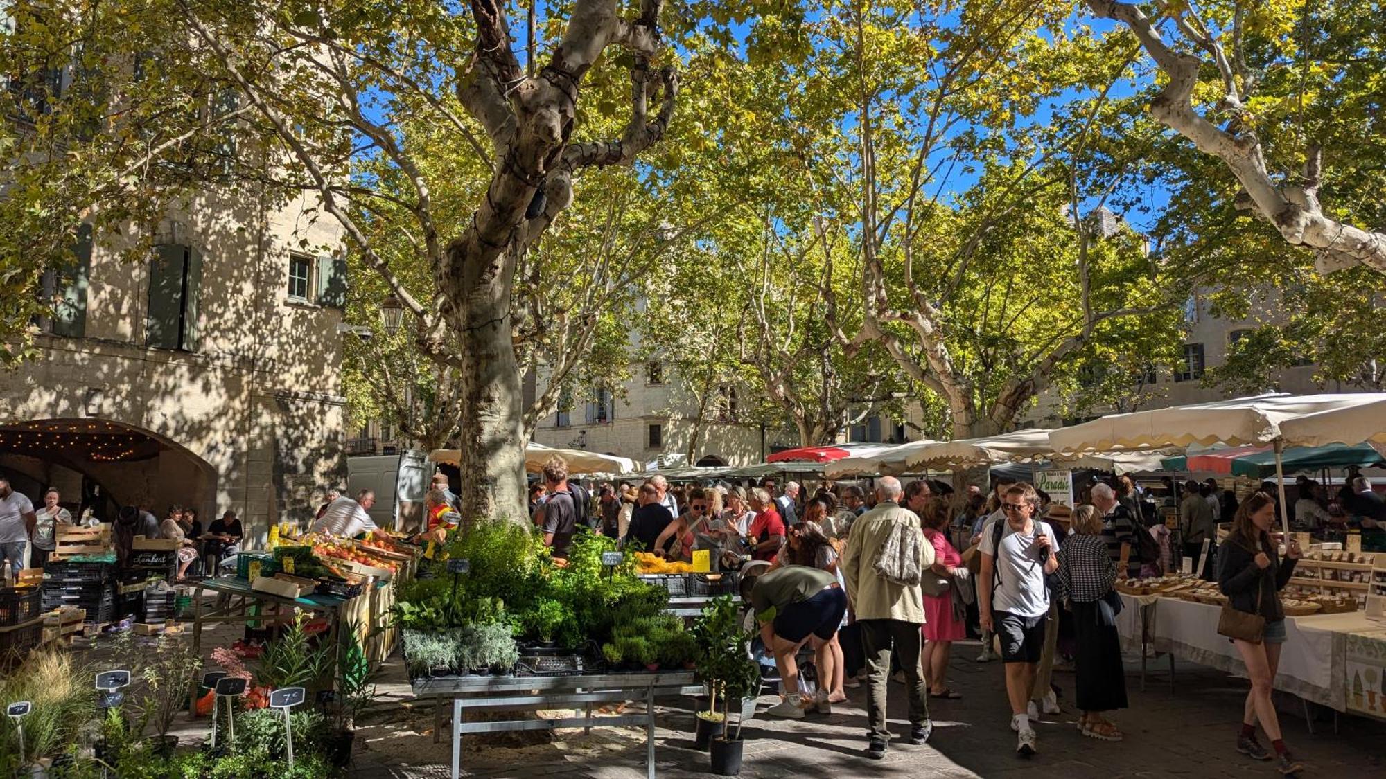 Une Chambre A Uzes Bagian luar foto